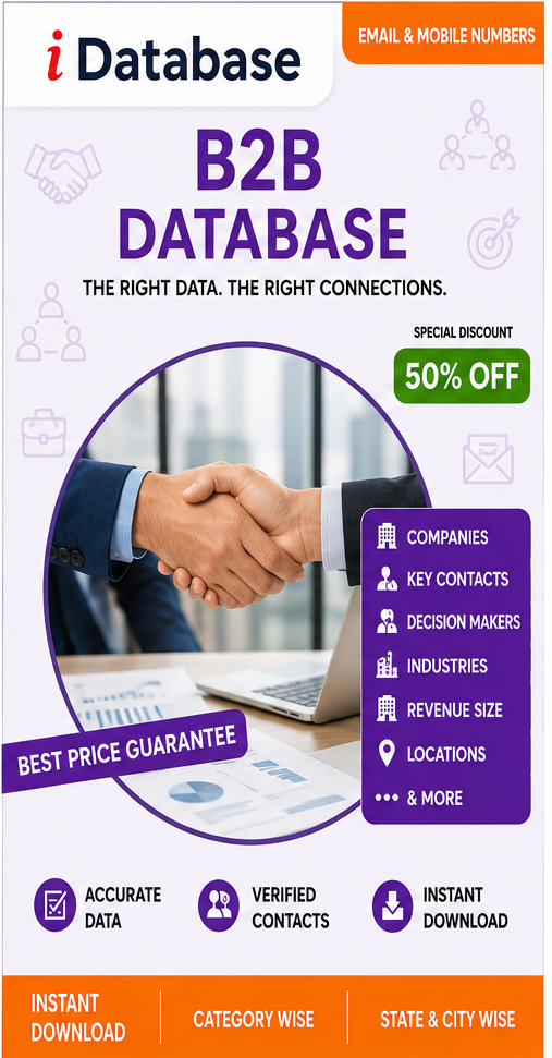 India’s Trusted Business Database Provider iDatabase