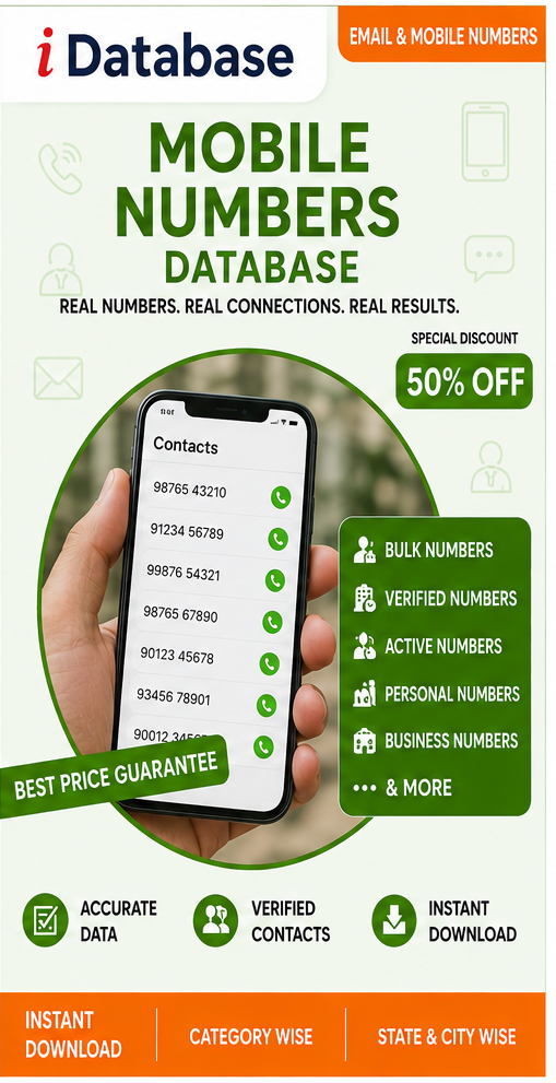India’s Trusted Business Database Provider iDatabase